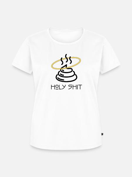 Holy Shit - Frauen Premium Bio T-Shirt - Weiß