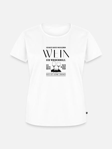 Wein - Frauen Premium Bio T-Shirt - Weiß