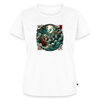 Chinise story - T-shirt Premium bio Femme - blanc - Devant - AI Model Female 172 dark (172cm)