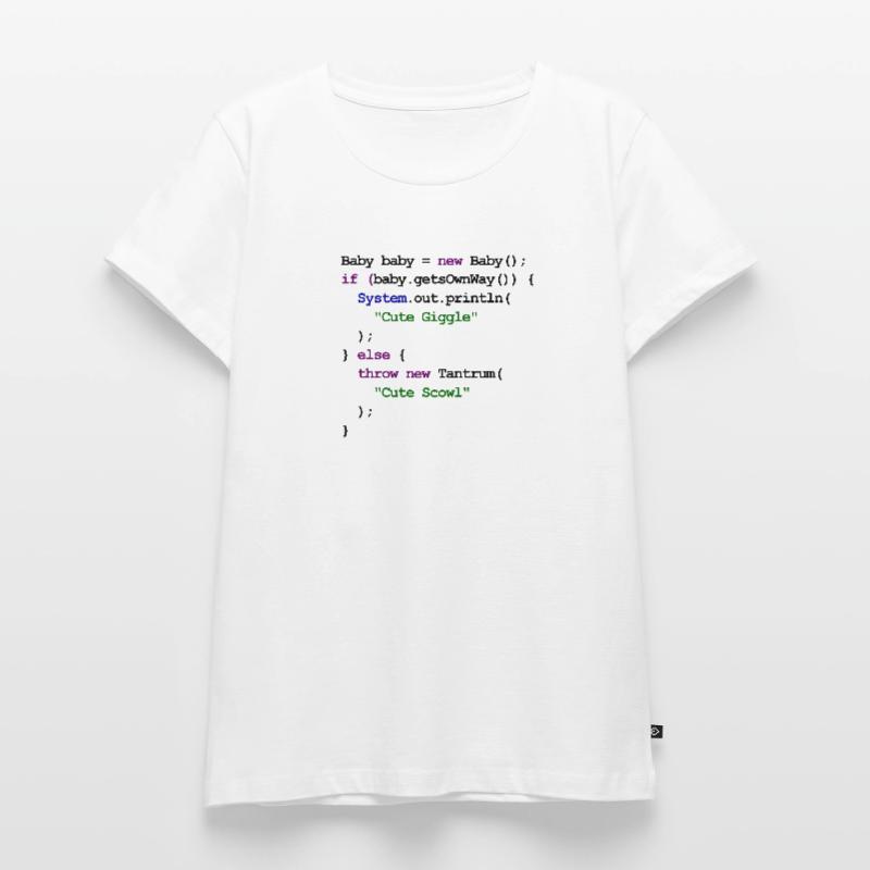 Java Code New Baby - Kichern Frauen Premium Bio T-Shirt