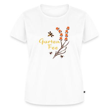 Garden Fairy, Flowers, Insects - Women's Premium Organic T-shirt - white - Front - AI Model Female 172 dark (172cm)