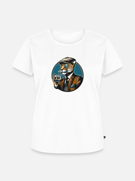 PAPI JAGUAR - Frauen Premium Bio T-Shirt - Weiß