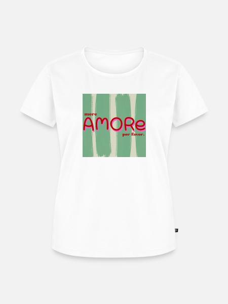 MORE AMORE - Frauen Premium Bio T-Shirt - Weiß