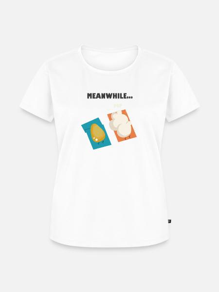 Popcorn - Frauen Premium Bio T-Shirt - Weiß