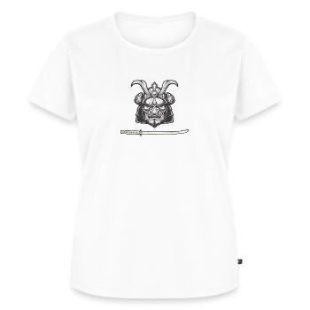 samurai katana - T-shirt Premium bio Femme - blanc - Devant - AI Model Female 172 dark (172cm)