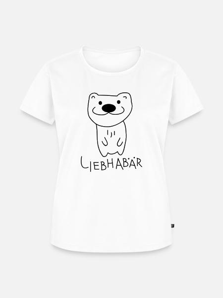Liebhaber als Bär - Frauen Premium Bio T-Shirt - Weiß