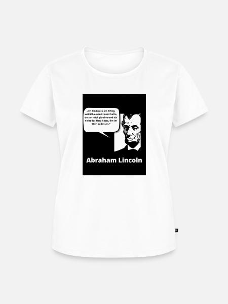 Abraham Lincoln - Frauen Premium Bio T-Shirt - Weiß