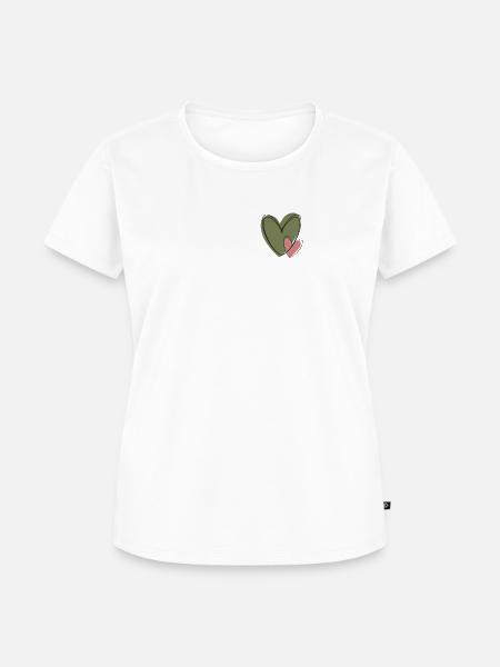 Herzchen - Frauen Premium Bio T-Shirt - Weiß