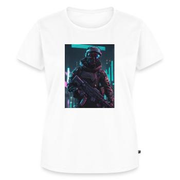 Elite Nachtwächter - Frauen Premium Bio T-Shirt - Weiß - Vorne - AI Model Female 172 dark (172cm)