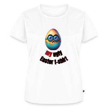Mein hässliches Osterei - Frauen Premium Bio T-Shirt - Weiß - Vorne - AI Model Female 172 dark (172cm)