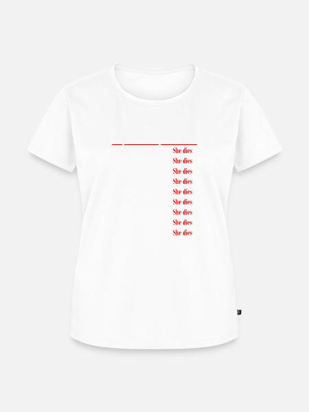 Opernspoiler dünner - Frauen Premium Bio T-Shirt - Weiß