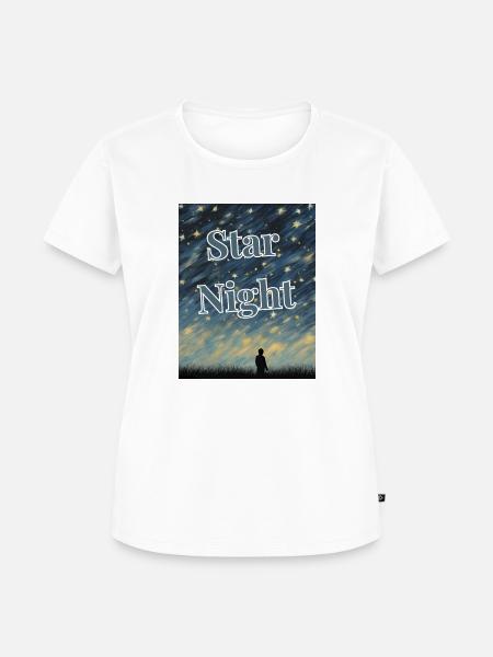 Star Night - Frauen Premium Bio T-Shirt - Weiß