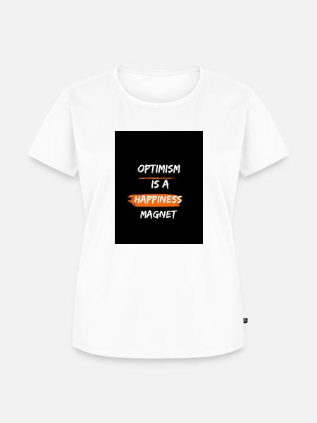 Optimismus - Frauen Premium Bio T-Shirt - Weiß