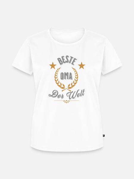 Beste Oma - Frauen Premium Bio T-Shirt - Weiß