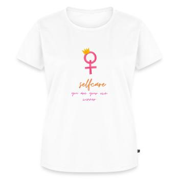 Girl power - Women's Premium Organic T-shirt - white - Front - AI Model Female 172 dark (172cm)