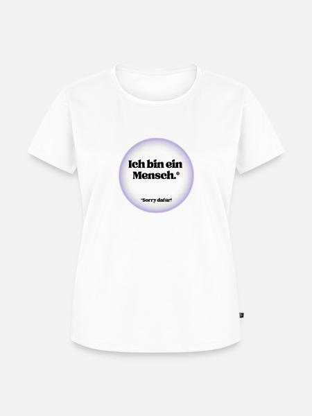 Mensch - Frauen Premium Bio T-Shirt - Weiß