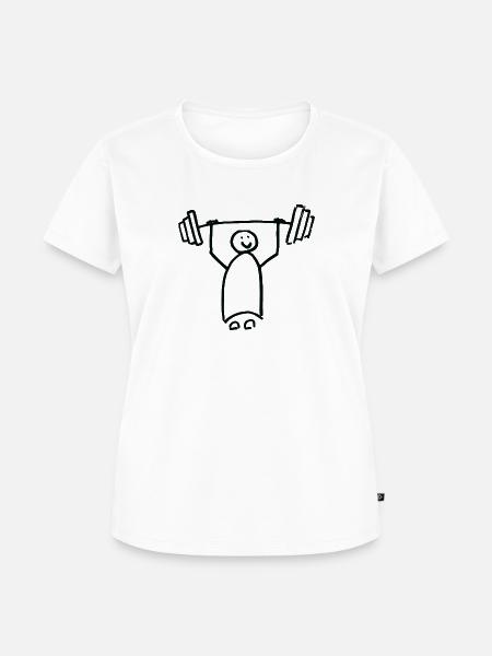 starkes Mädchen - Frauen Premium Bio T-Shirt - Weiß