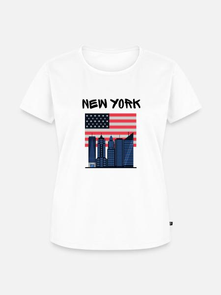 New York City - Frauen Premium Bio T-Shirt - Weiß