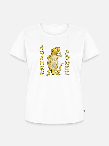 Agamen Power - Frauen Premium Bio T-Shirt - Weiß