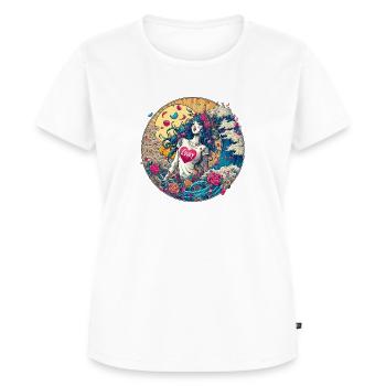 confetti - T-shirt Premium bio Femme - blanc - Devant - AI Model Female 172 dark (172cm)