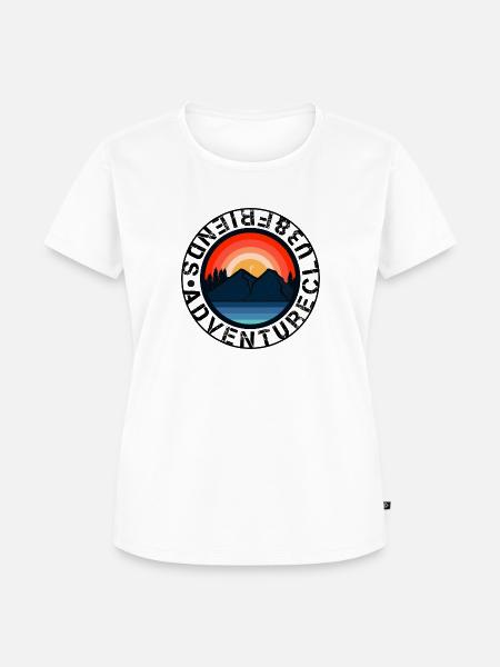 Adventure Club Friends - realizzato da SIMPLE MOVEMENT - Maglietta ecologica premium da donna - bianco