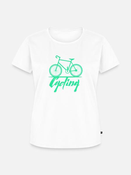 cycling fahrrad - Frauen Premium Bio T-Shirt - Weiß