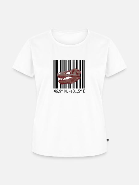 Rex Hell Creek - Frauen Premium Bio T-Shirt - Weiß
