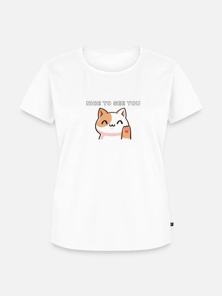 Nice to see u - Frauen Premium Bio T-Shirt - Weiß