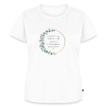 Trauzeugin Geschenk, Heute meine Trauzeugin - Frauen Premium Bio T-Shirt - Weiß - Vorne - AI Model Female 172 dark (172cm)