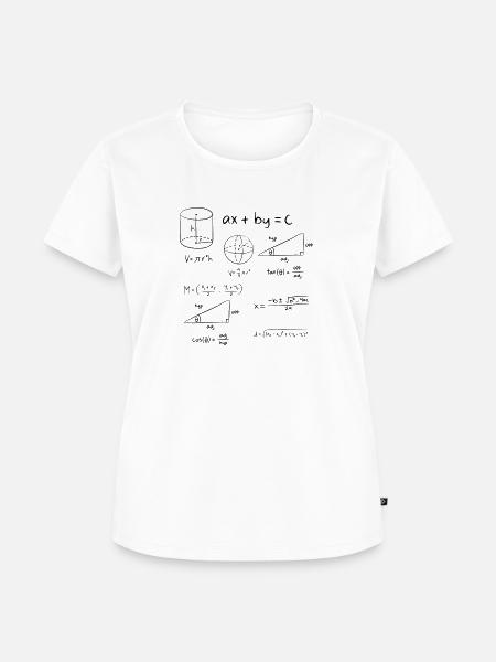 Mathematische Formel - Frauen Premium Bio T-Shirt - Weiß