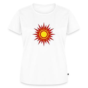 Étoile rouge - T-shirt Premium bio Femme - blanc - Devant - AI Model Female 172 dark (172cm)