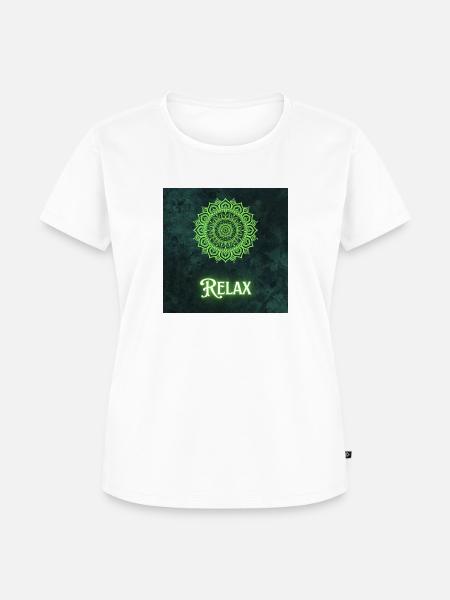 Relax grün - Frauen Premium Bio T-Shirt - Weiß
