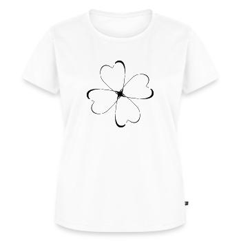 Trèfle à quatre feuilles - T-shirt Premium bio Femme - blanc - Devant - AI Model Female 172 dark (172cm)