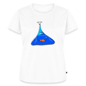 Kleine Welt. - Frauen Premium Bio T-Shirt - Weiß - Vorne - AI Model Female 172 dark (172cm)