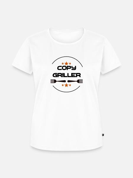 Copy Griller - Frauen Premium Bio T-Shirt - Weiß