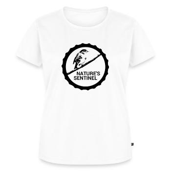 Wächter der Natur #Rotkehlchen - Frauen Premium Bio T-Shirt - Weiß - Vorne - AI Model Female 172 dark (172cm)
