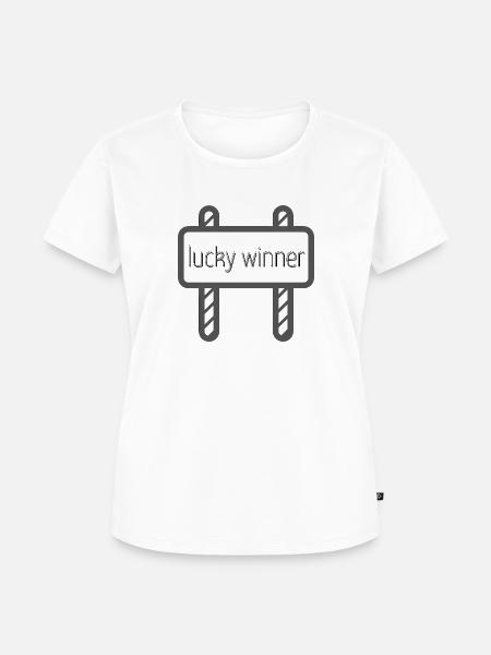 lucky winner - Frauen Premium Bio T-Shirt - Weiß