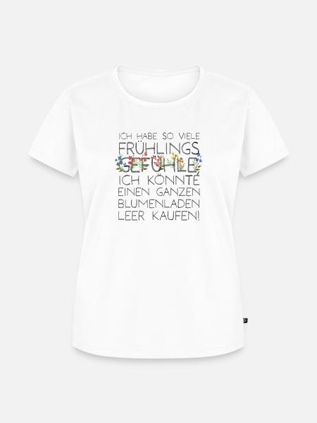Frühlings Shirt - Frauen Premium Bio T-Shirt - Weiß