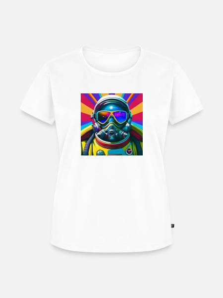Astronaut der Zukunft - Frauen Premium Bio T-Shirt - Weiß