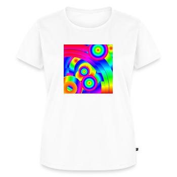 Abstract Comet - Women's Premium Organic T-shirt - white - Front - AI Model Female 172 dark (172cm)