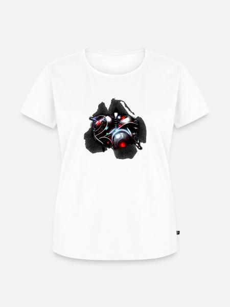 Cyborg Heart - Frauen Premium Bio T-Shirt - Weiß
