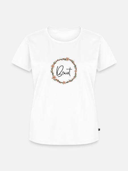 Braut Kranz 2 - Frauen Premium Bio T-Shirt - Weiß