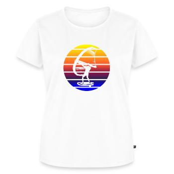 Wingsurfen - Frauen Premium Bio T-Shirt - Weiß - Vorne - AI Model Female 172 dark (172cm)