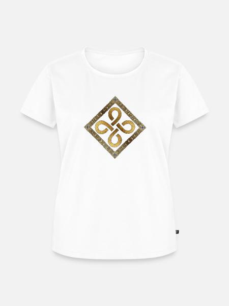 Keltisch17 Pergament - Frauen Premium Bio T-Shirt - Weiß