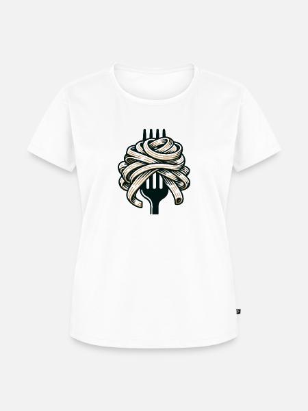 Pasta-Genuss - Frauen Premium Bio T-Shirt - Weiß