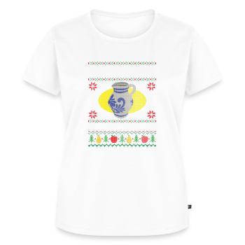 Ugly Christmas Motiv Moschd - Frauen Premium Bio T-Shirt - Weiß - Vorne - AI Model Female 172 dark (172cm)