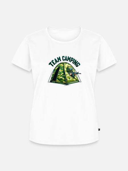 Lustiger FPS-Camper - Frauen Premium Bio T-Shirt - Weiß