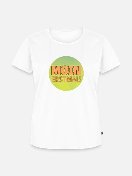 Moin erst mal! - Frauen Premium Bio T-Shirt - Weiß