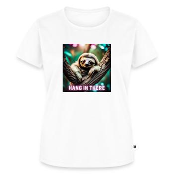 Accroche-toi paresseux - T-shirt Premium bio Femme - blanc - Devant - AI Model Female 172 dark (172cm)