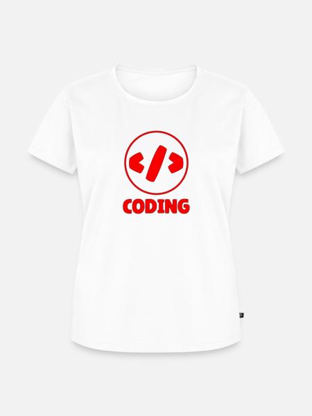 coding - Frauen Premium Bio T-Shirt - Weiß